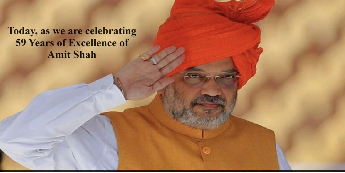 Today, as we are celebrating 59 Years of Excellence of Amit Shah,