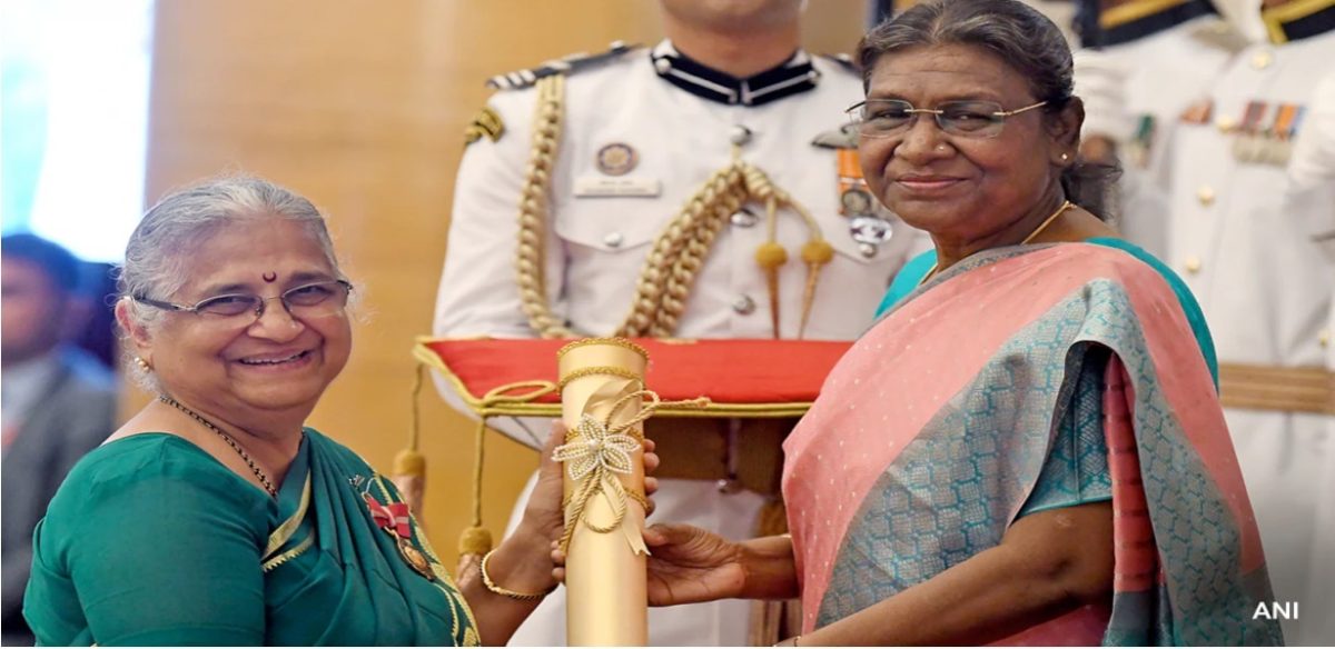 Empowering Narratives: Sudha Murty's Inspirational Discourse at Rashtrapati Bhavan