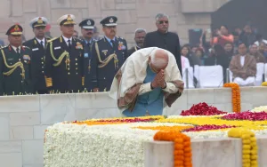 Mahatma Gandhi at Rajghat