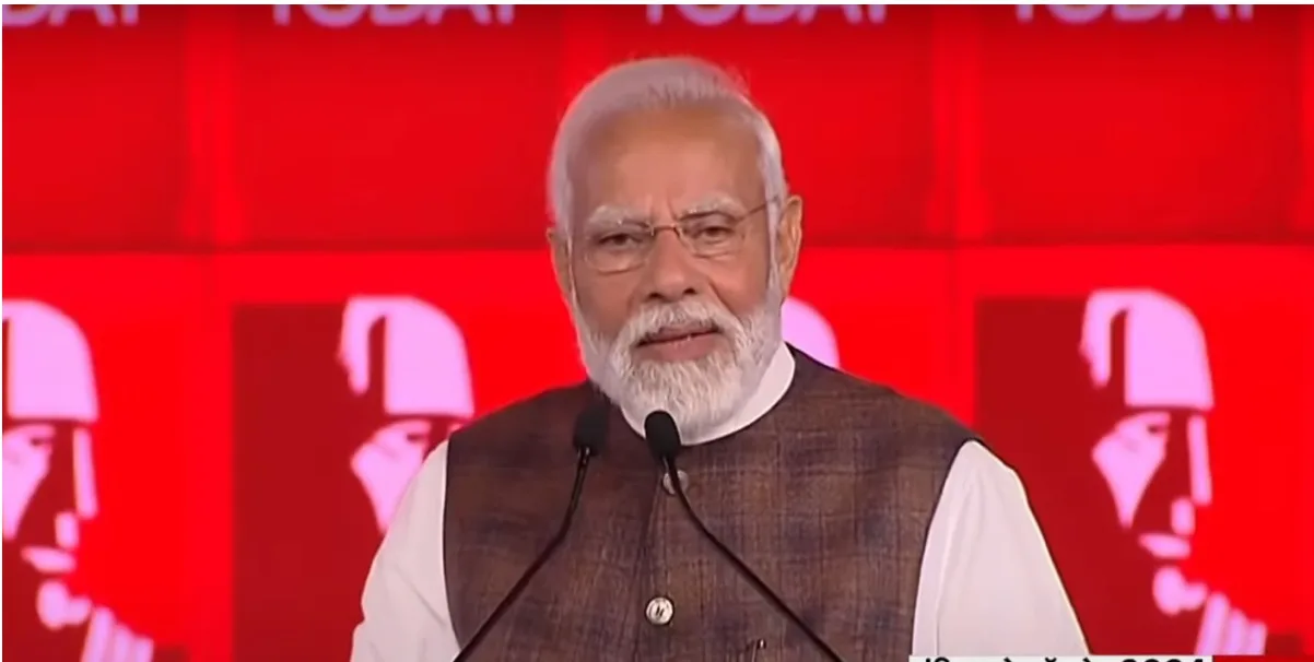PM Modi's Address from Aaj Tak Office for Lok Sabha Election 2024