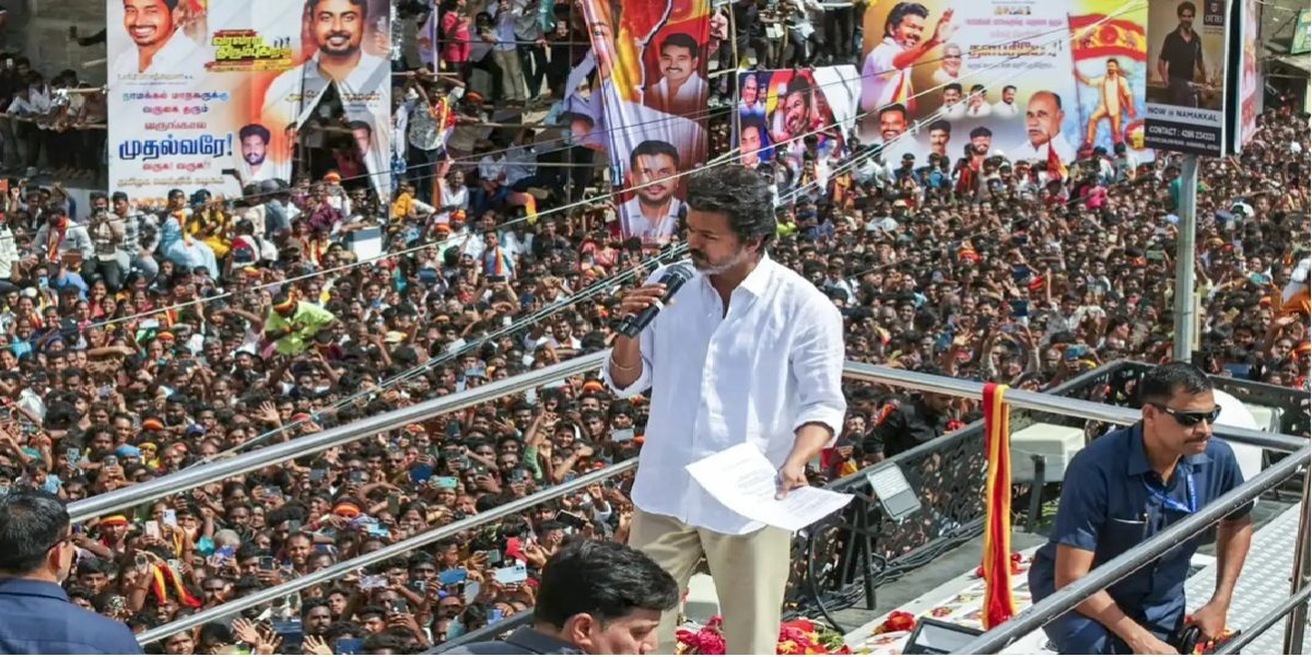 A Karur stampede victim challenged future TVK rallies in the Madras High Court, urging prohibition until safety assured.
